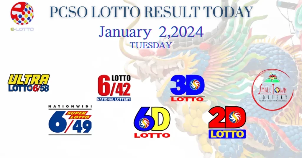 Lotto Result Today January 2, 2024
