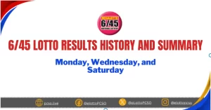 6/45 Lotto Result History and Summary 2024